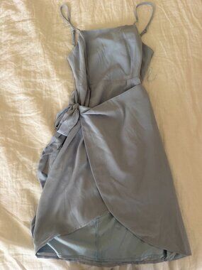 Blue Dress by the way wrap dress - size xs
